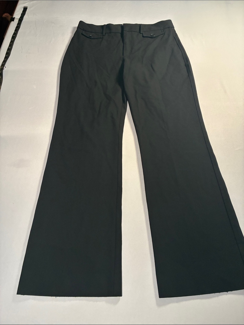 GAP Black Wide-Leg Dress Pants Womens 14 Tall High Rise Baby Boot